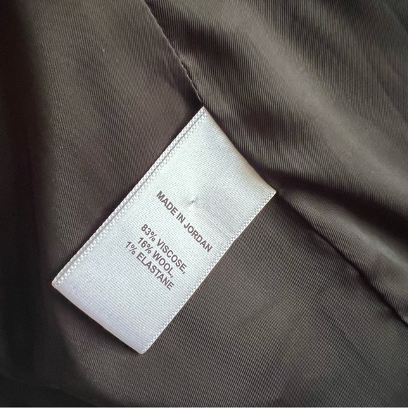 Theory Lanai Urban Blazer Open Front Suit Tailored Jacket Stretch Wool Black 00 - Picture 10 of 12